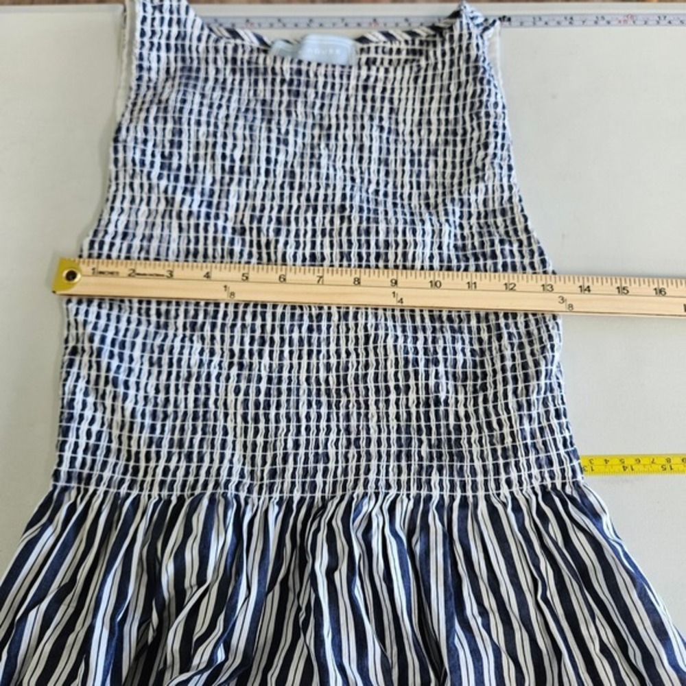 Hill House Home The Ellie Nap Dress Navy Stripe Smocked Maxi Cottagecore Coastal - Picture 7 of 8